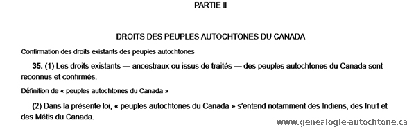 Article 35 de la constitution canadienne