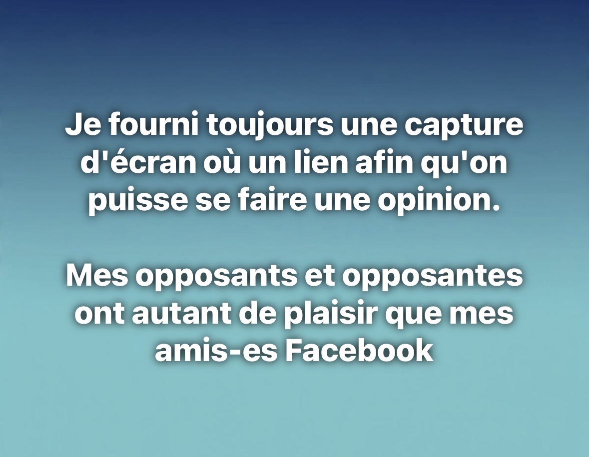 Je fourni toujours un lien ou une capture d'&eacute;cran pour &ecirc;tre le plus transparent que possible